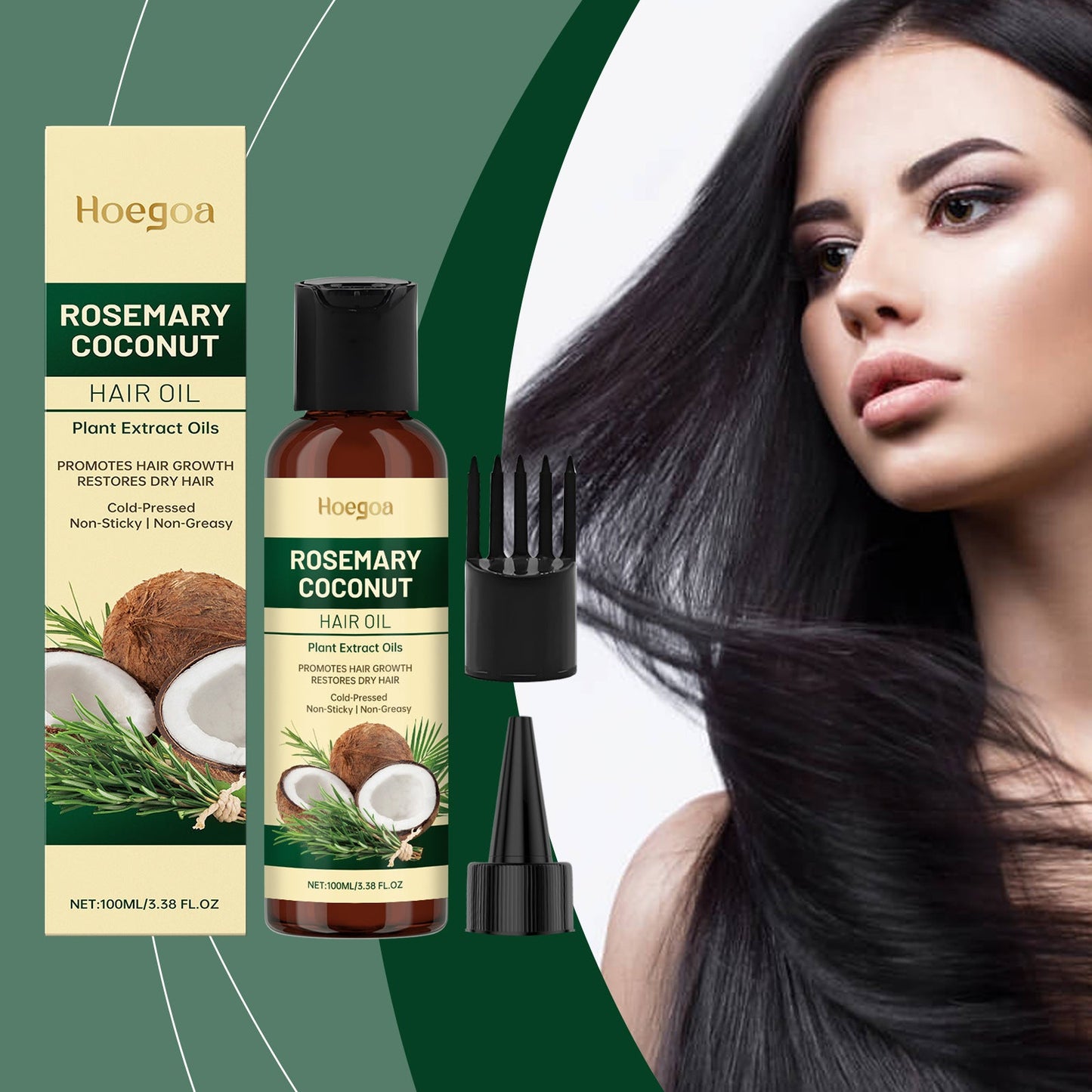 Rosemary Coconut Hair Oil Nourishing Moisturizing Fragrance Care  