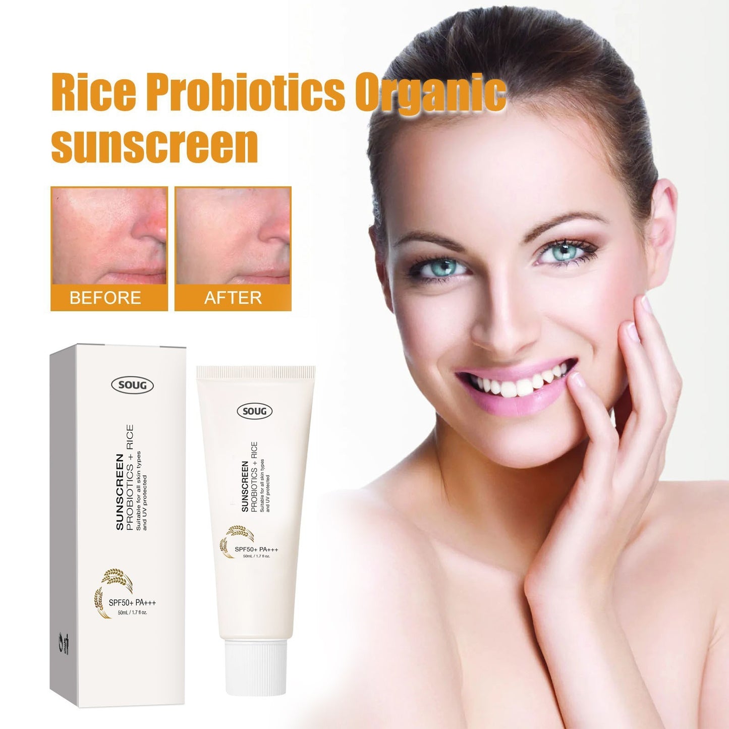 Probiotics Sunscreen Cream Prevent And Isolate Ultraviolet Rays