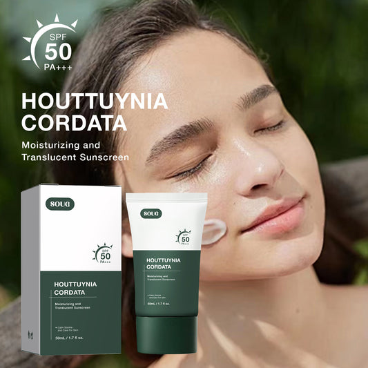 Houttuynia Cordata Sunscreen Cream Hydrating, Moisturizing And Fading